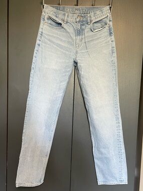 American Eagle Outfitters Light Wash Straight Leg Jeans